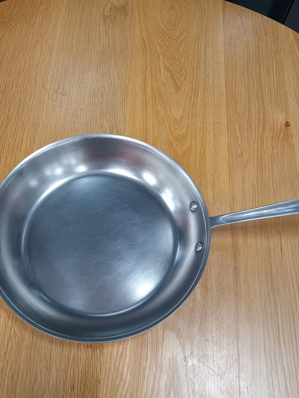 Stainless Steel Frying Pan - Silver